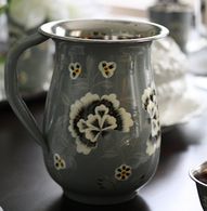 Enamel Jug with Carnations